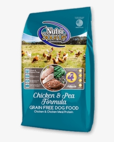 Nutrisource Grain Free Chicken And Pea Dog Food, HD Png Download, Free Download