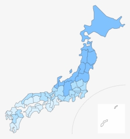 Japan Snowfall Map - Map Of Japan Gif, HD Png Download, Free Download