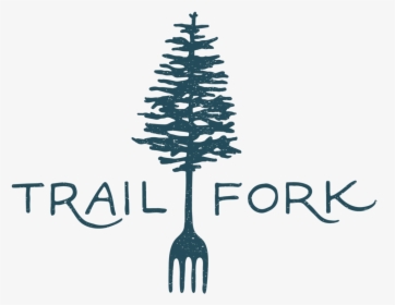 Trail Fork Branding Final Distressed Blue - Trail Fork Logo, HD Png Download, Free Download