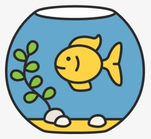 Fish Bowl - Fish Bowl Outline Png, Transparent Png, Free Download
