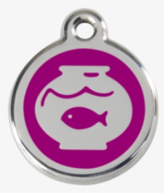 Purple Fish Bowl Pet Tag - Red Dingo, HD Png Download, Free Download
