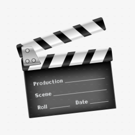 Movies Vector Clapper Board Invitation - Clapper Board Transparent Background, HD Png Download, Free Download