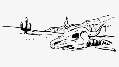Texas Longhorn English Drawing - Cow Skull Drawing Easy, HD Png Download, Free Download