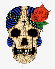 Day Of The Fead Skull - Illustration, HD Png Download, Free Download