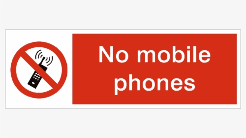 No Mobile Phones Prohibition Safety Sign - No Food Or Drink In Refrigerator Sign, HD Png Download, Free Download