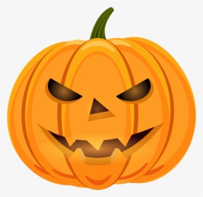 Calabaza Halloween Pumpkin Face - Transparent Background Pumpkin Cartoon,  HD Png Download - kindpng