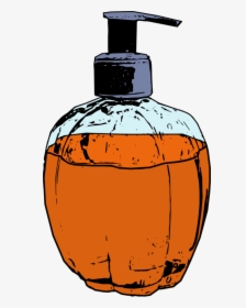 Orange,bottle,pumpkin - Clip Art, HD Png Download, Free Download
