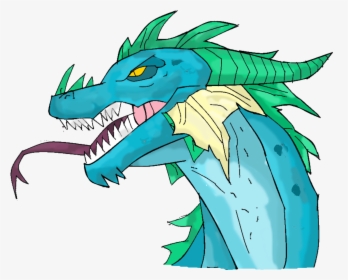 Blue Dragon Cartoon - Blue Dragon Head Png, Transparent Png, Free Download