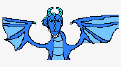 Pixel Art Blue Dragon, HD Png Download, Free Download