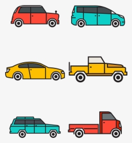 Transport Colorful Car Vector Png And Image- - Car Vector Hd, Transparent Png, Free Download