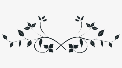 Black And White Leaves Png - Transparent Background Wedding Flowers Clipart, Png Download, Free Download