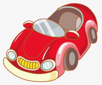 Red Sports Car Vector Material - Transparent Toy Car Vector, HD Png Download, Free Download