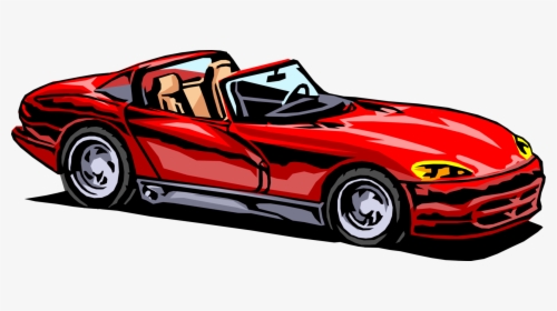 Vector Illustration Of Viper Convertible Sports Car - Car, HD Png Download, Free Download