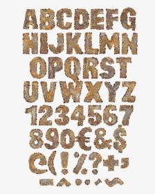 Rusty Metal Font Png, Transparent Png, Free Download