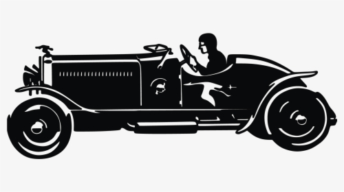 Classic Car Silhouette Vintage Car - Old Car Vector Free, HD Png Download, Free Download