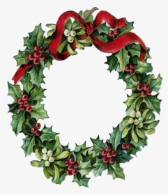 Transparent Christmas Wreath Vector Png - Free Christmas Cross Stitch Patterns For Wreaths, Png Download, Free Download