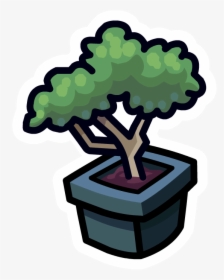 Bonsai Tree Pin - Bonsai Tree Cartoon Transparent, HD Png Download, Free Download