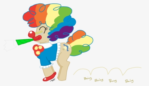 Captain-marvelous, Clown, Mayor Mare, Rainbow Wig, - Cartoon, HD Png Download, Free Download