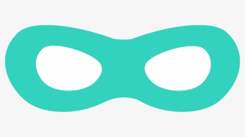 Superhero Mask Teal, HD Png Download, Free Download