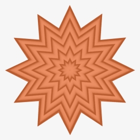 Orange Star Pattern - Flower Color Wheel Design, HD Png Download, Free Download