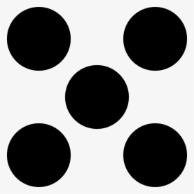 Five Dots Like A Dice - Circle, HD Png Download, Free Download