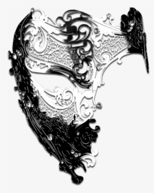 Silver Series Signature Phantom Of The Opera Half Face - Illustration, HD Png Download, Free Download