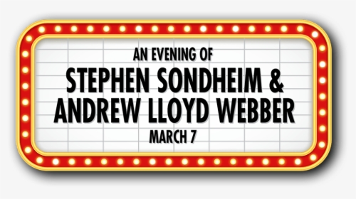 An Evening Of Stephen Sondheim & Andrew Lloyd Webber - Calligraphy, HD Png Download, Free Download