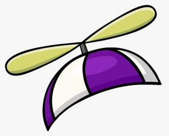 Purple Propeller Cap - Club Penguin Hat Png, Transparent Png, Free Download