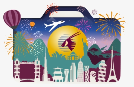 Qatar Airways Inspires World Explorers To Live Their - Qatar Airways Travel Festival 2018, HD Png Download, Free Download