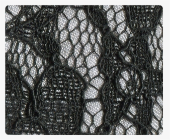 98 Black Lace Grey Satin - Leather, HD Png Download, Free Download