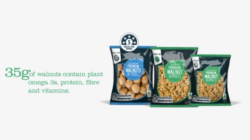 35 Grams Of Walnuts Contain Plant Omega 3s Protein, - Cashew, HD Png Download, Free Download