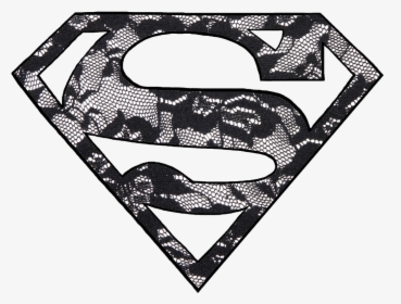 #superman #superwoman #logo #black #lace #freetoedit - Black Superwoman Logo, HD Png Download, Free Download