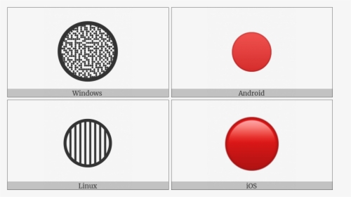 Large Red Circle On Various Operating Systems - Circle, HD Png Download, Free Download