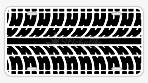 Tire Tread License Plate - Grille, HD Png Download, Free Download