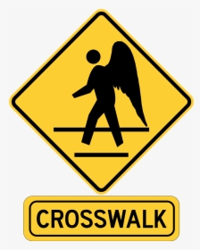 Crosswalk - Pedestrian Sign, HD Png Download, Free Download