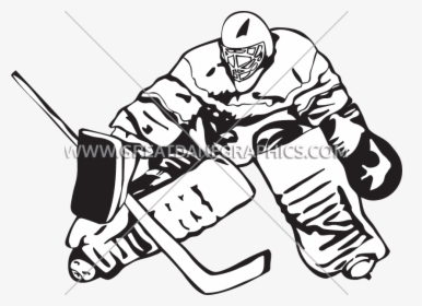 Goalie Clipart Huge - Ice Hockey Goalie Clipart, HD Png Download, Free Download