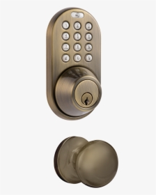 Knob Deadbolt And Keyless, HD Png Download, Free Download