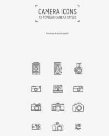 Icons Set By Angeloletra - Simple Camera Lens Tattoo, HD Png Download, Free Download
