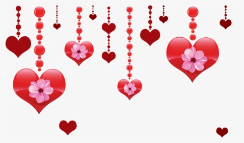 #heart #hearts #falling #hanging #flowers, HD Png Download, Free Download