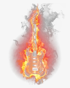 Fire Light Flame Guitar Burning Png Download Free Clipart, Transparent Png, Free Download