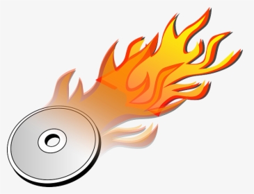 Dvd, Burn, Burning, Hot, Fire, Flame - Burning Cd Clipart, HD Png Download, Free Download