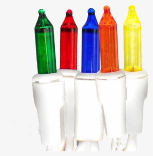 Multi-color Christmas Lights - Water Bottle, HD Png Download, Free Download