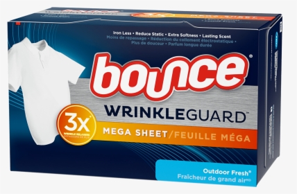 Bounce Wrinkleguard Mega Sheet Outdoor Fresh Dryer - Carton, HD Png Download, Free Download