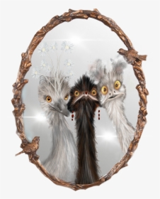 Antique Oval Mirror, HD Png Download, Free Download