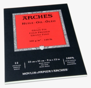 Bloc Arches Huile - Carta Per Pittura Ad Olio, HD Png Download, Free Download