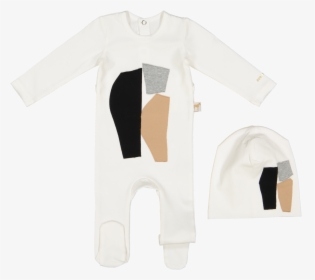 Zeebra Abstract Shape Townhall Tan Baby Set - Long-sleeved T-shirt, HD Png Download, Free Download