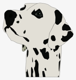 Dalmatian Dog Portrait Vector Image - Dalmatian Head Clipart, HD Png Download, Free Download