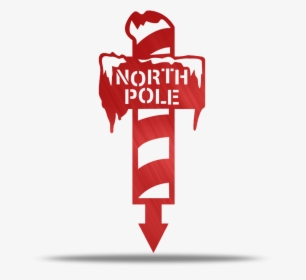 North Pole Metal Yard Stake - Metal Yard Stake, HD Png Download, Free Download