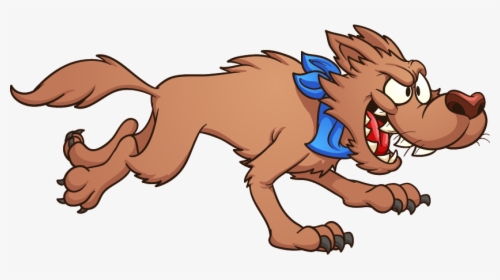 Bad Wolf Running Cartoon, HD Png Download, Free Download