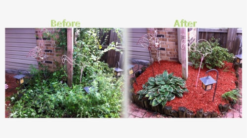 Lawnserve Of Ar Mulch Before And After - Mulch Before And After, HD Png Download, Free Download